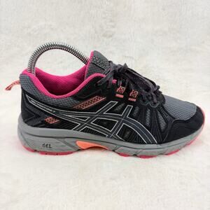 ASICS Gel Venture 7 Womens Trail Running Shoes Gray Pink Size 6.5 Wide D